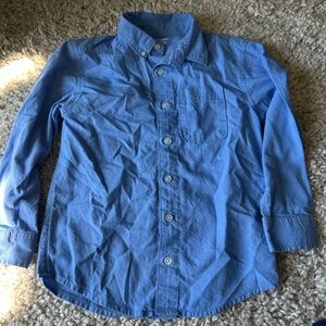 Wonder Nation Light Blue Kids Button-Down Shirt